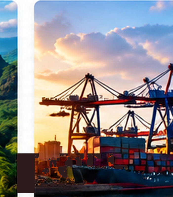 Commercial shipping port container cranes symbolizing diversified industries
