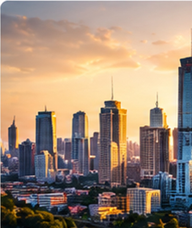 Metropolis skyline symbolizing local expertise and global reach